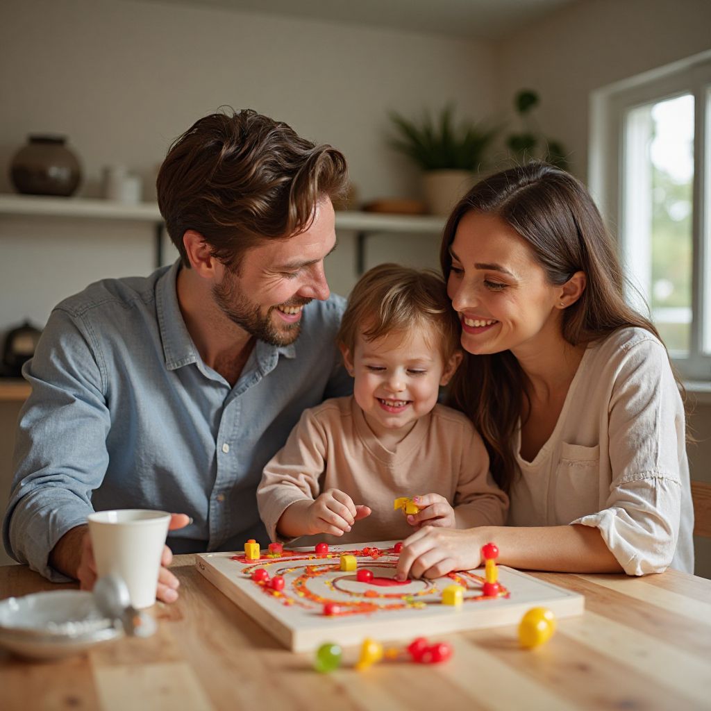Famiglia che gioca insieme